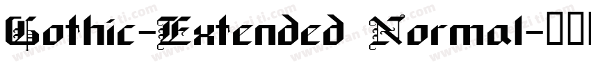Gothic-Extended Normal字体转换